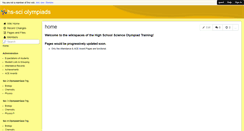 Desktop Screenshot of hssciolympiads.wiki.hci.edu.sg