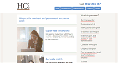 Desktop Screenshot of hci.com.au