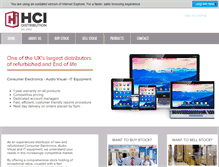 Tablet Screenshot of hci.co.uk